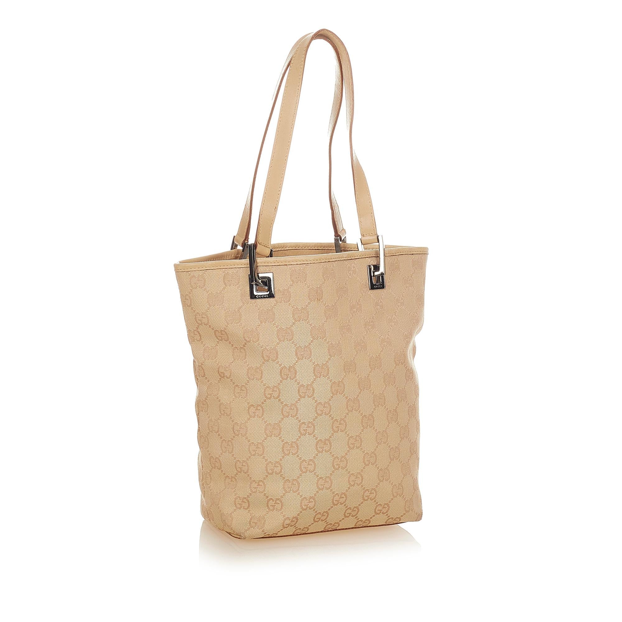 Gucci Gucci Canvas Tote Bag (SHG-25110)