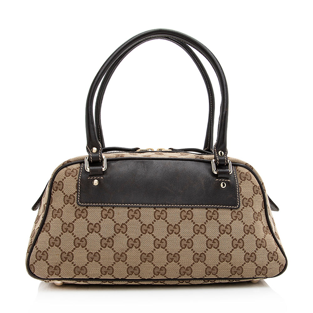 Gucci Gucci Canvas Trophy Boston Bag (SHF-20556)