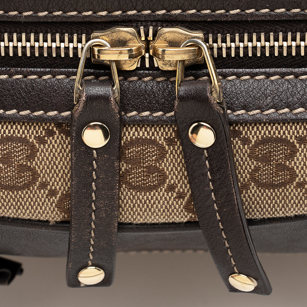 Gucci Gucci Canvas Trophy Boston Bag (SHF-20556)