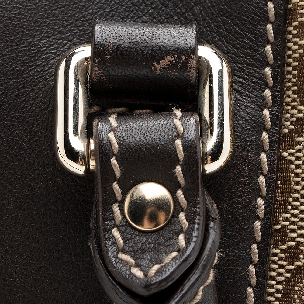 Gucci Gucci Canvas Trophy Boston Bag (SHF-20556)