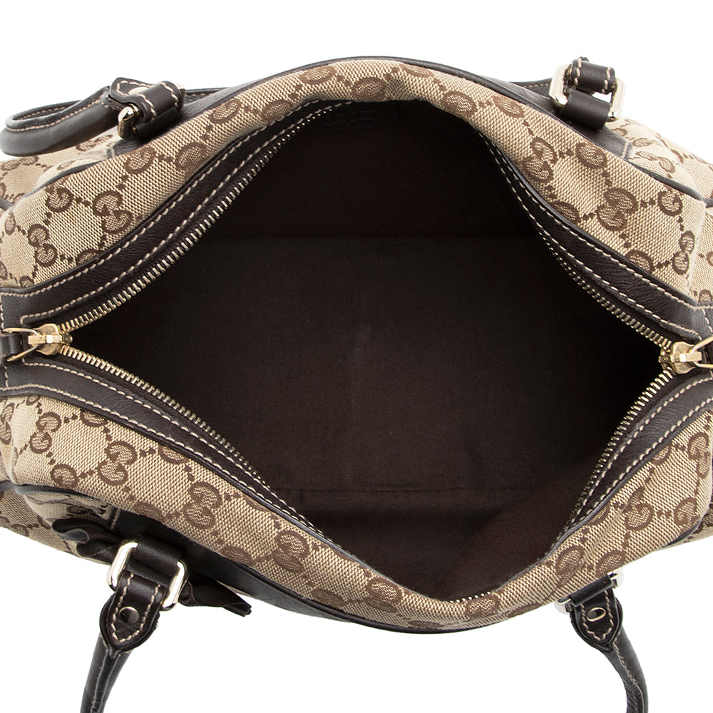 Gucci Gucci Canvas Trophy Boston Bag (SHF-20556)