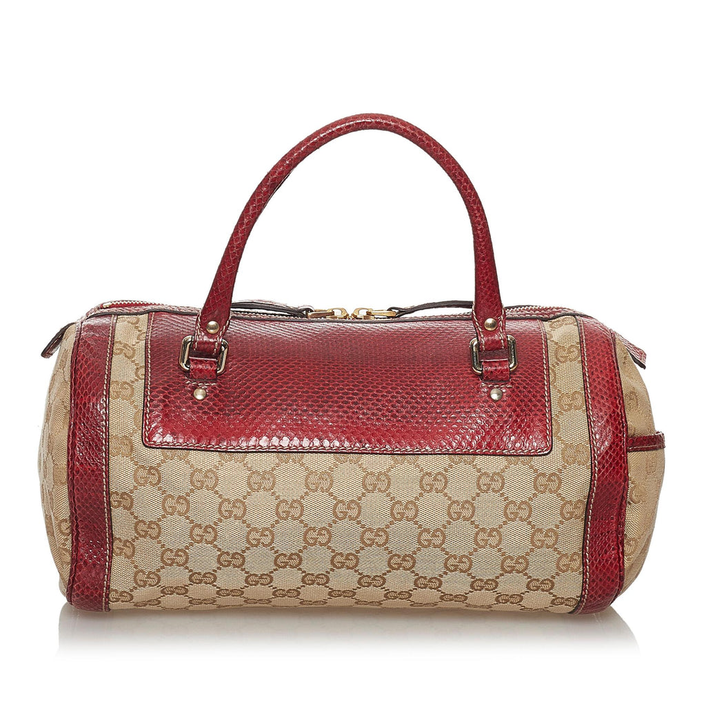 Gucci Gucci Canvas Trophy Handbag (SHG-30899)