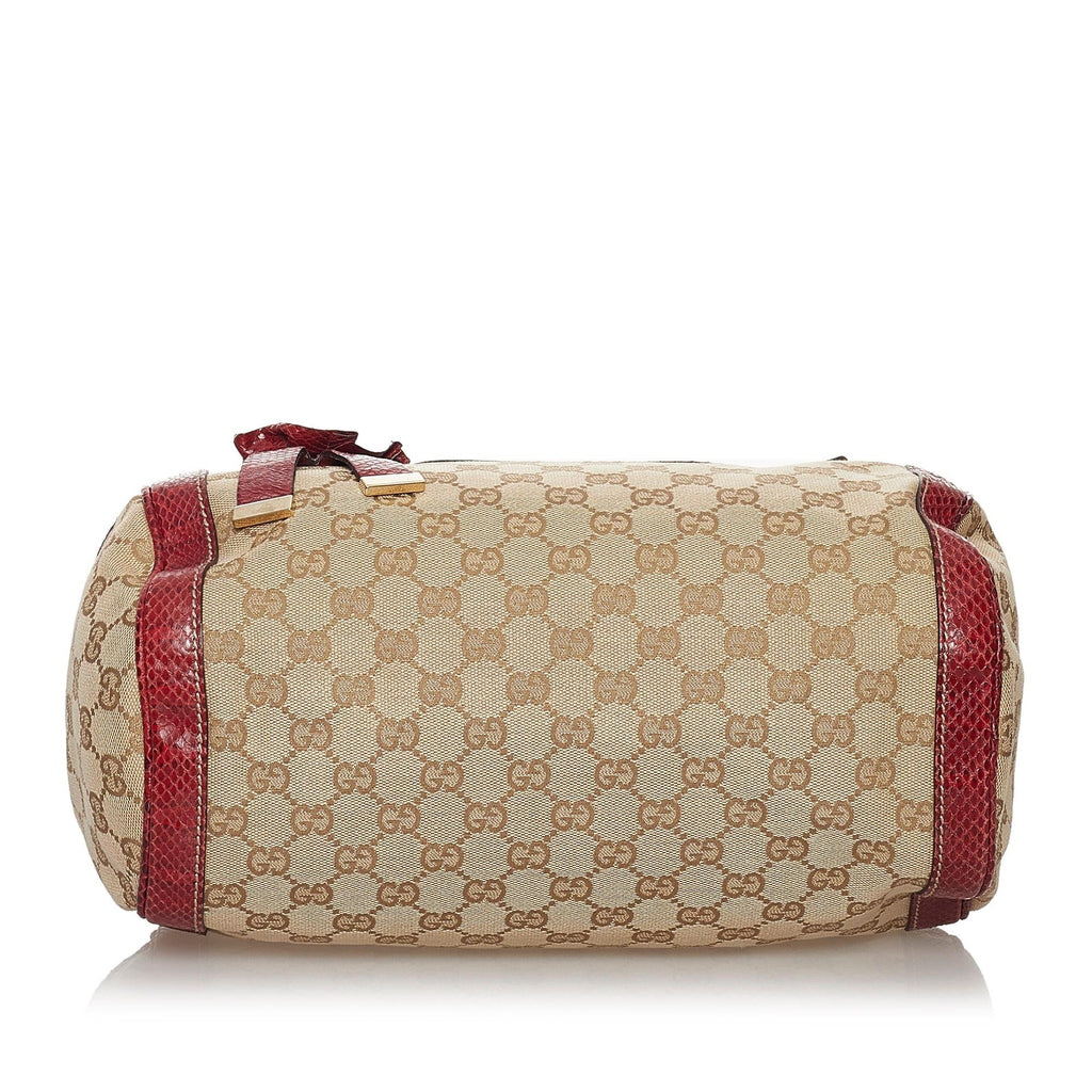 Gucci Gucci Canvas Trophy Handbag (SHG-30899)