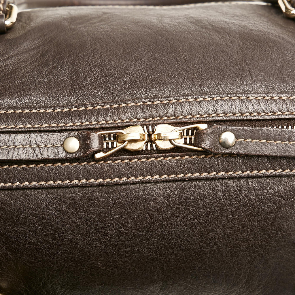 Gucci GG Canvas Trophy Handbag (SHG-4YAF0E)