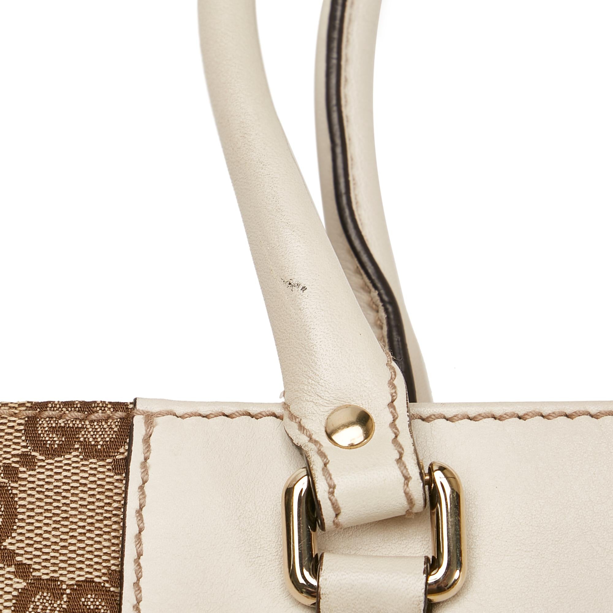 Gucci GG Canvas Trophy Tote (SHG-35223)