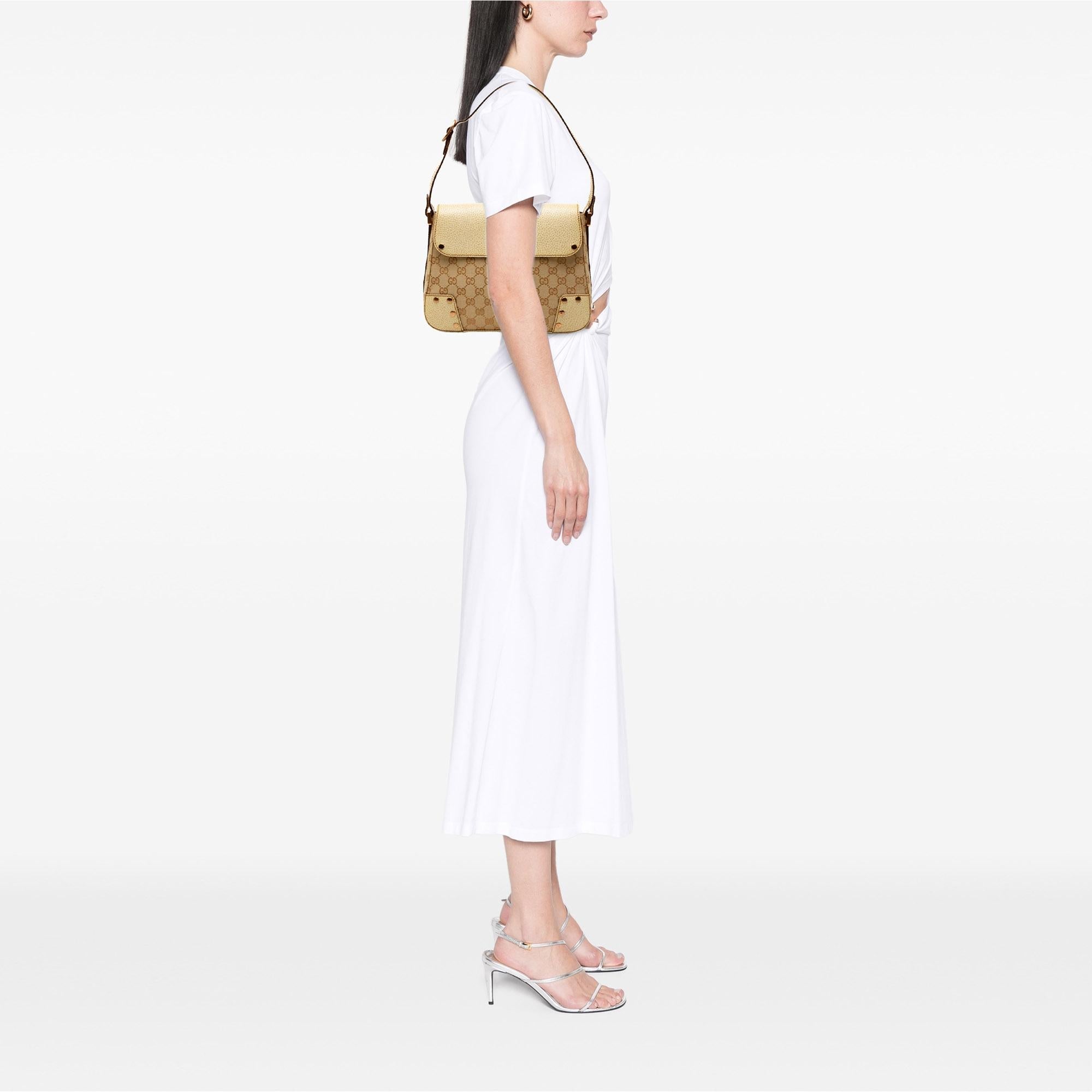 Gucci GG Canvas Turnlock Shoulder Bag