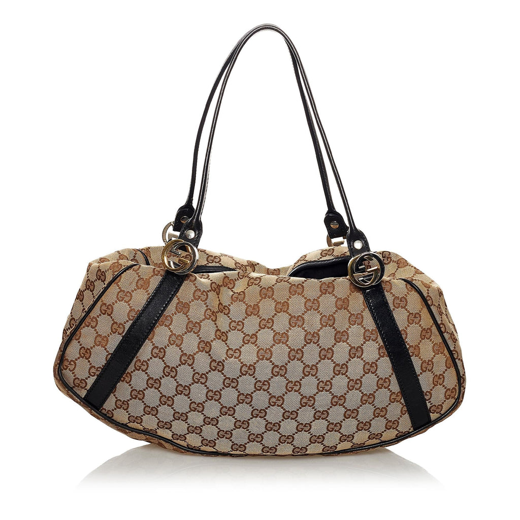 Gucci Gucci Canvas Twin Shoulder Bag (SHG-31114)