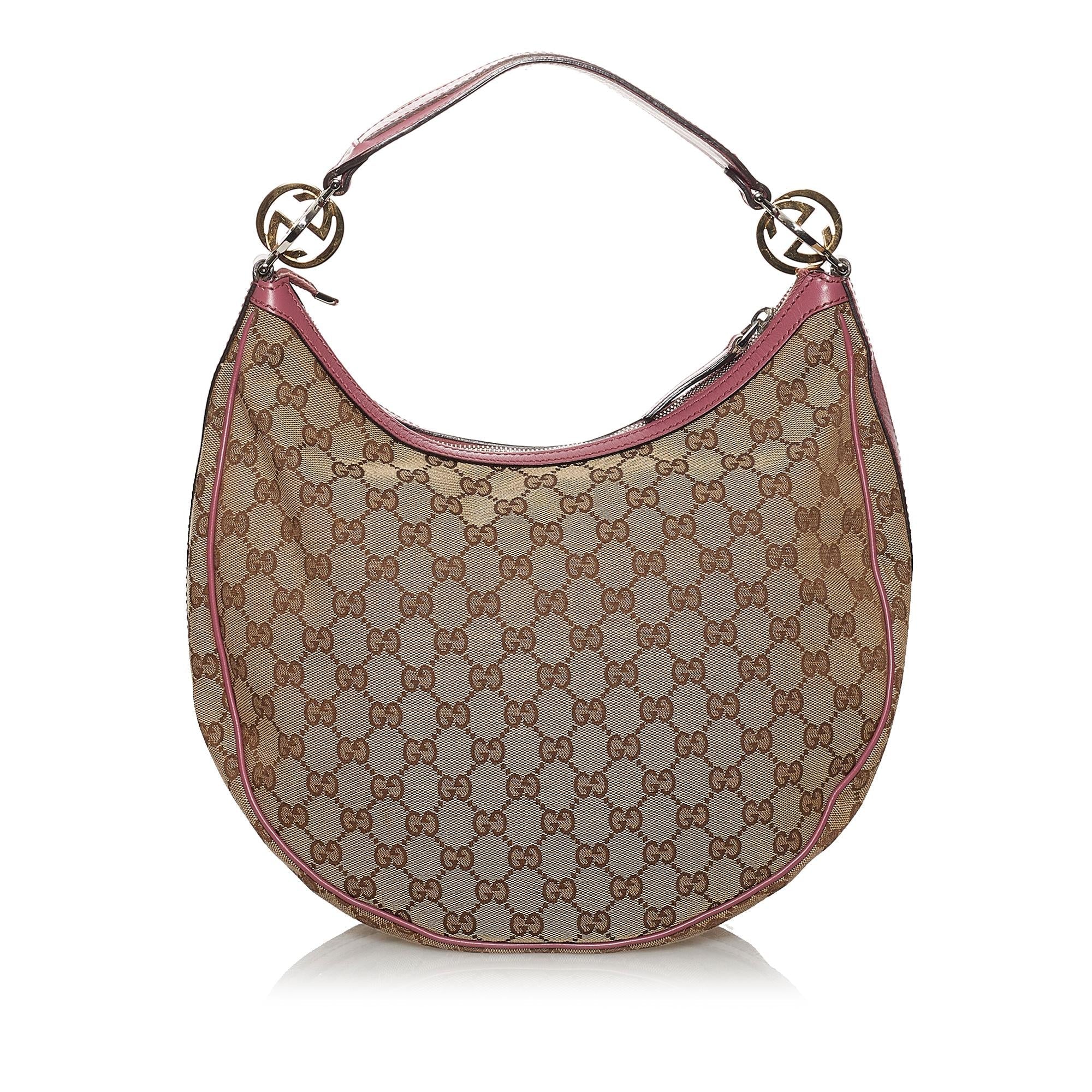 Gucci Gucci Canvas Twins Hobo Bag (SHG-29990)