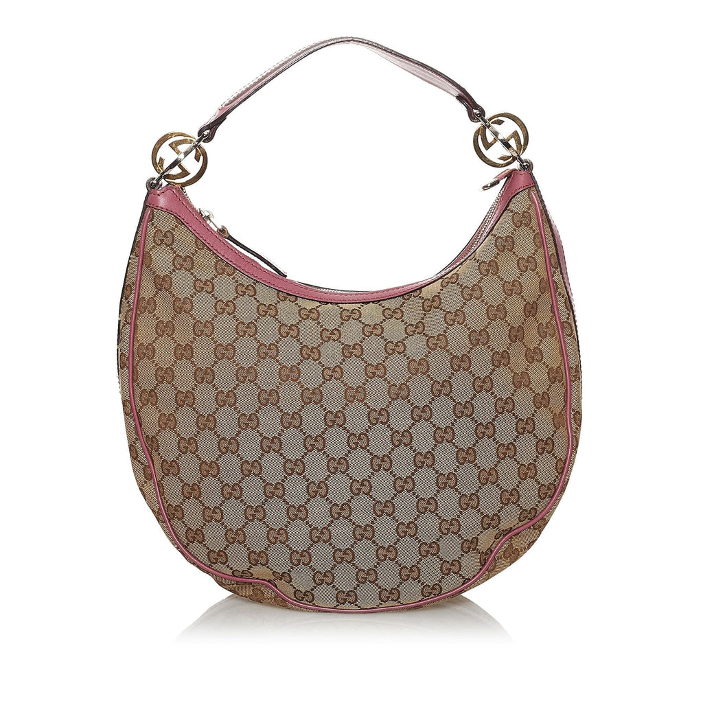 Gucci Gucci Canvas Twins Hobo Bag (SHG-29990)