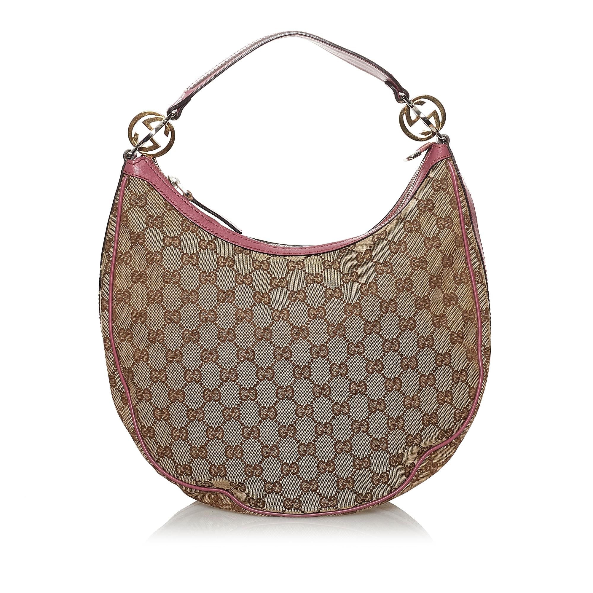 Gucci Gucci Canvas Twins Hobo Bag (SHG-29990)