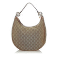 Gucci Gucci Canvas Twins Hobo Bag (SHG-33183)