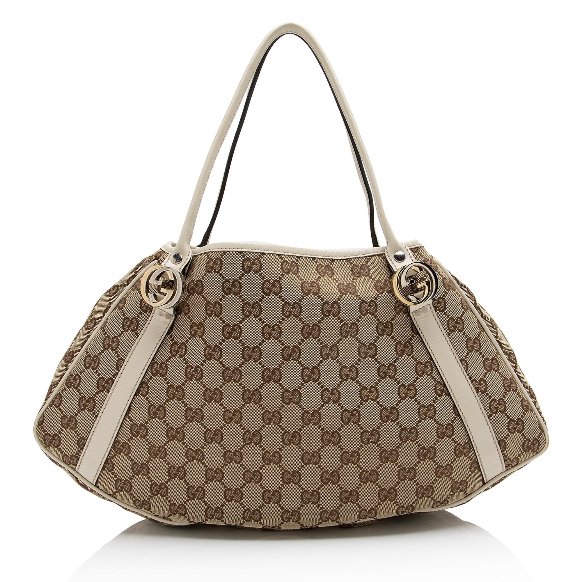 Gucci GG Canvas Twins Medium Tote (SHF-23269)
