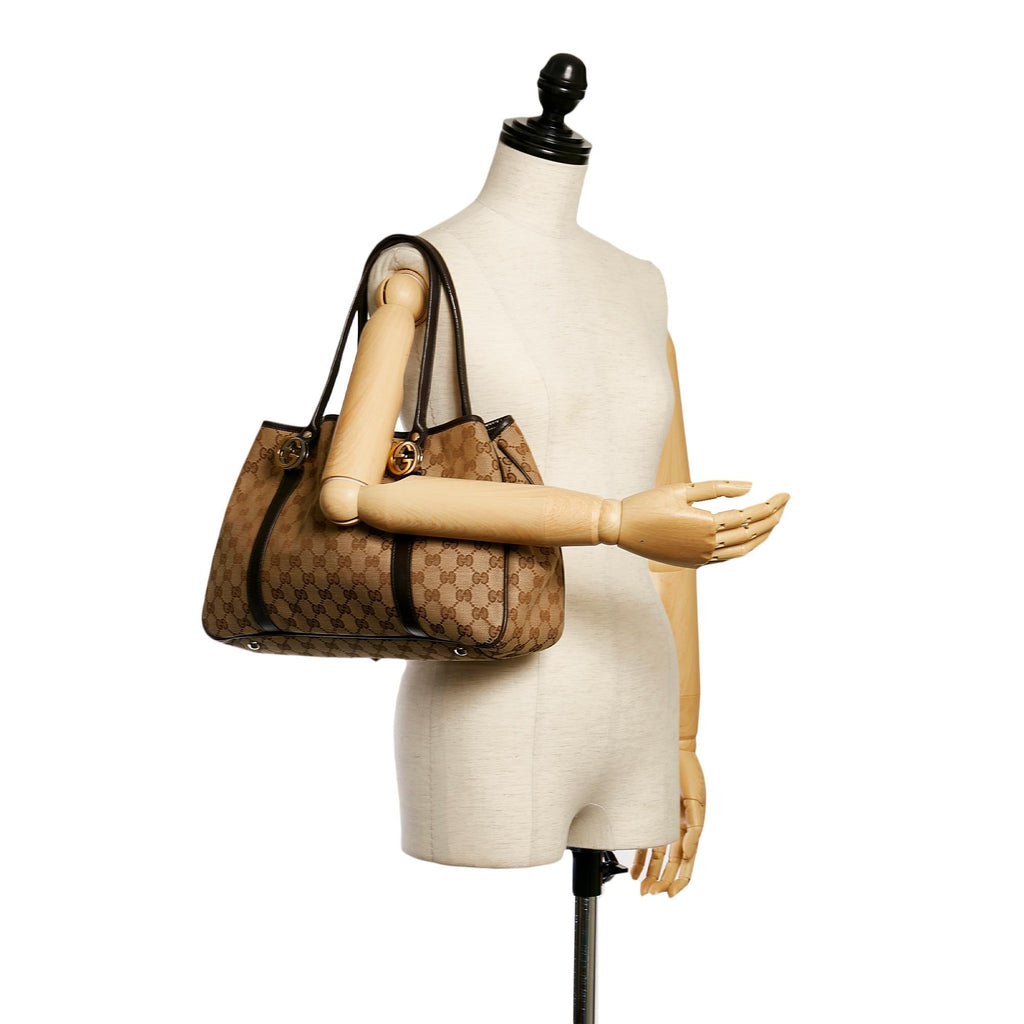 Gucci Gucci Canvas Twins Shoulder Bag (SHG-30953)