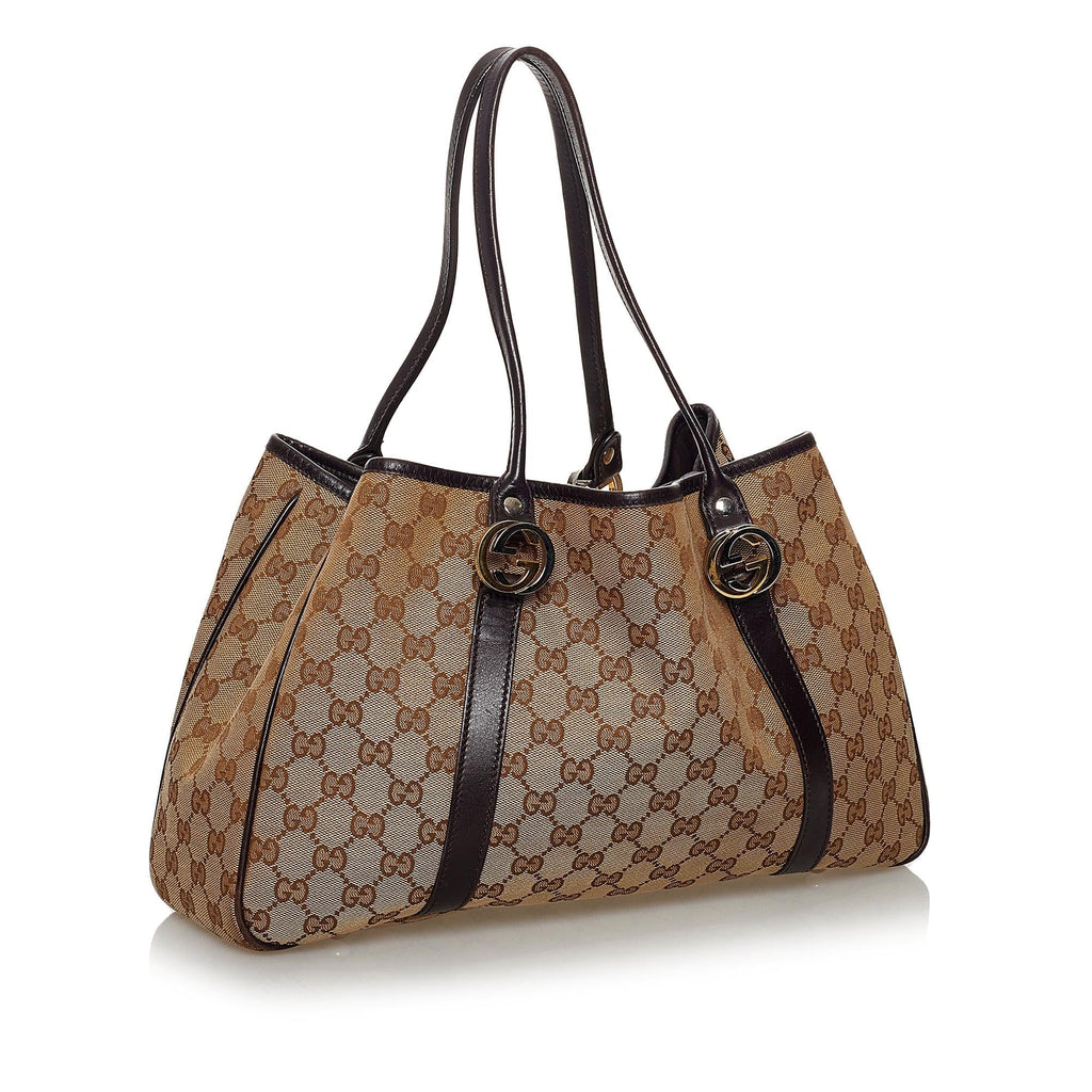 Gucci Gucci Canvas Twins Shoulder Bag (SHG-30953)