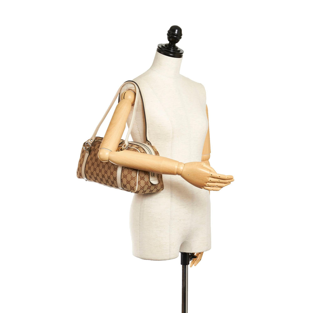 Gucci Gucci Canvas Twins Shoulder Bag (SHG-33662)