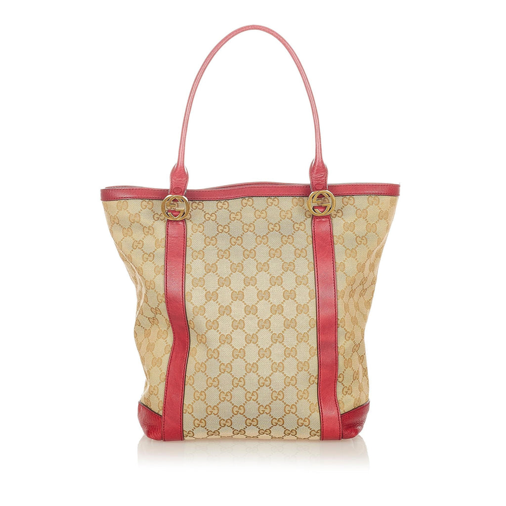 Gucci Gucci Canvas Twins Tote Bag (SHG-24357)