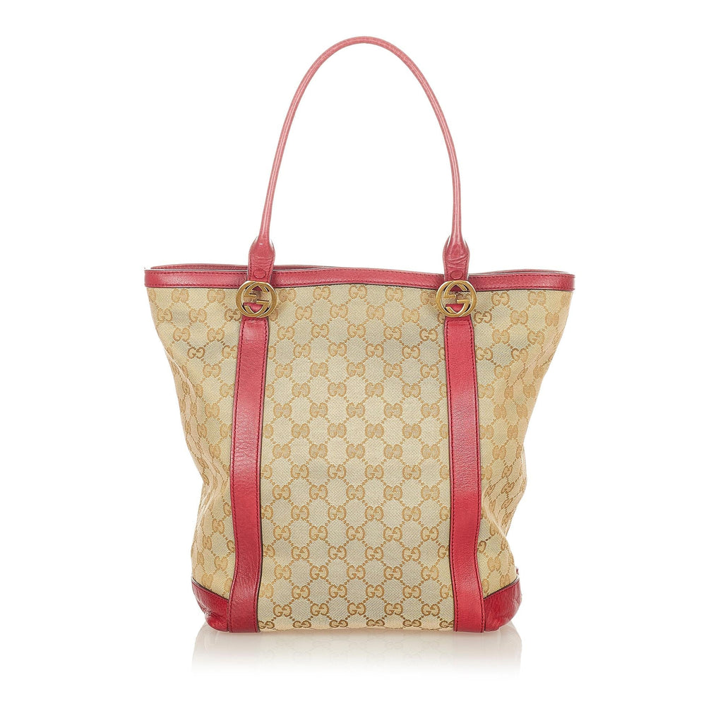 Gucci Gucci Canvas Twins Tote Bag (SHG-24357)