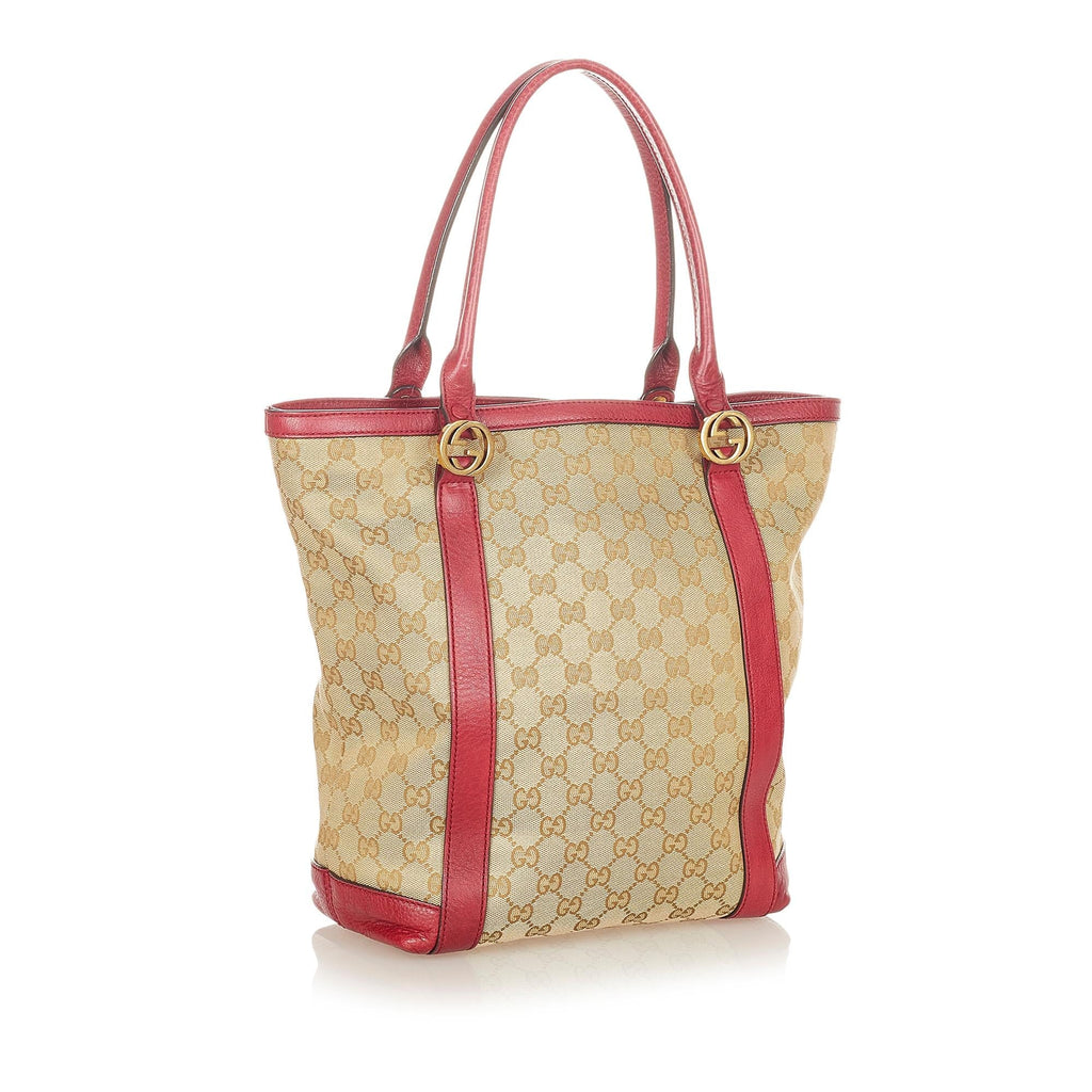 Gucci Gucci Canvas Twins Tote Bag (SHG-24357)