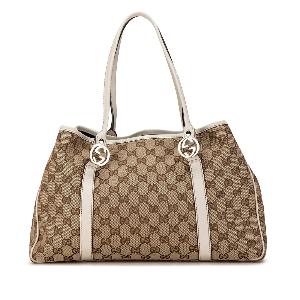 Gucci GG Canvas Twins Tote (SHG-Tw8Kwa)