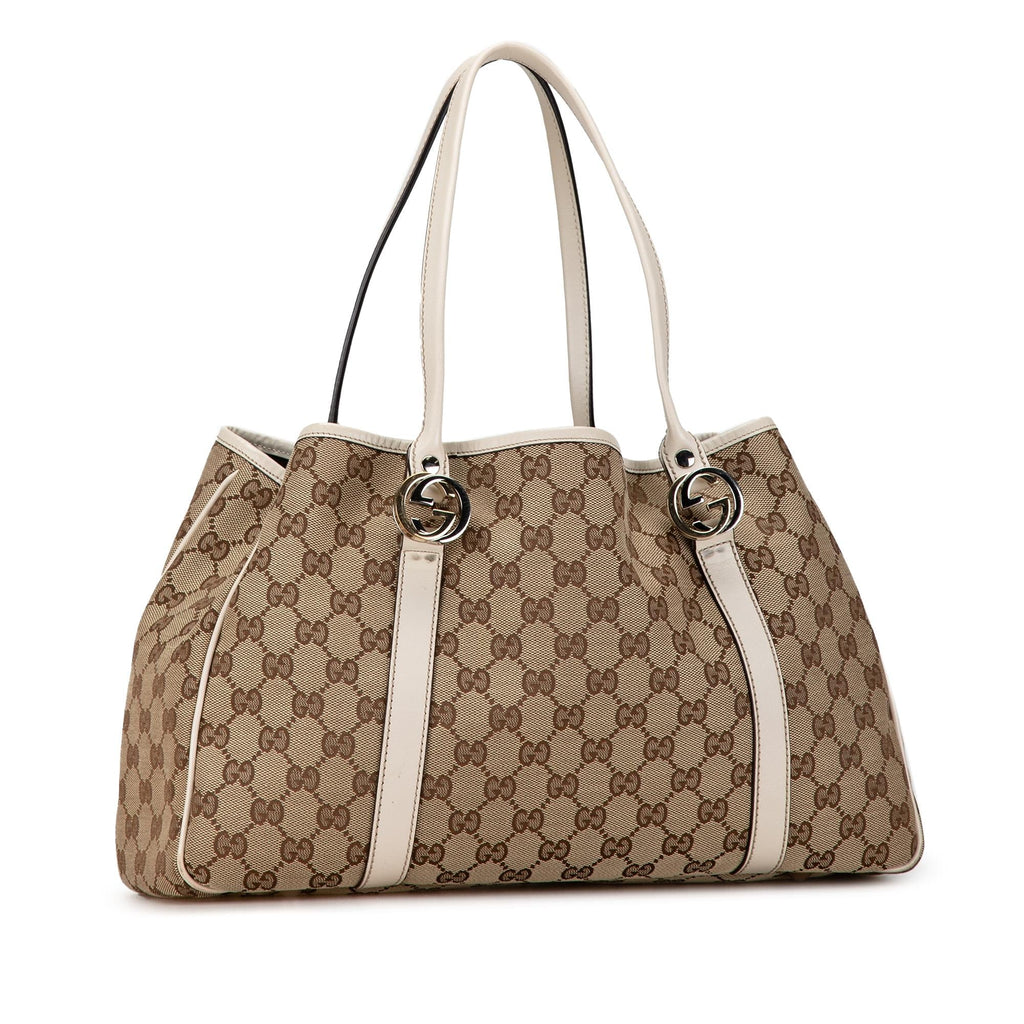 Gucci GG Canvas Twins Tote (SHG-Tw8Kwa)