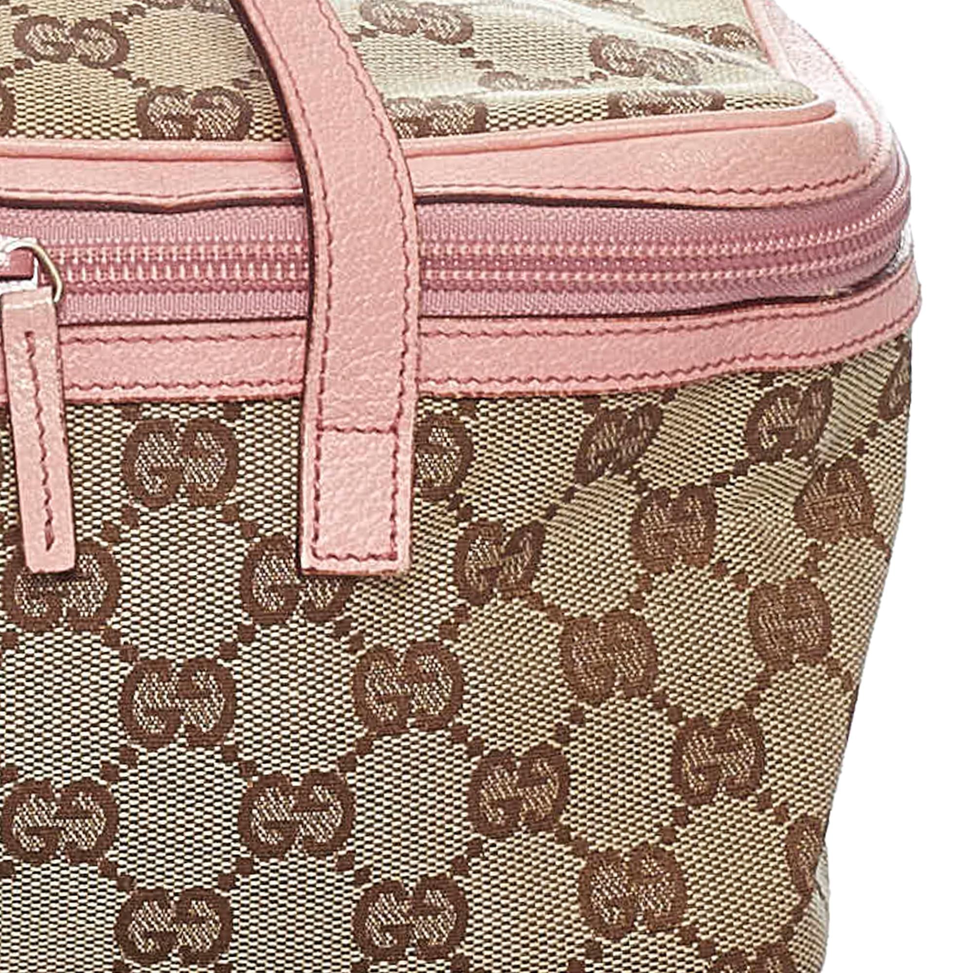 Gucci Gucci Canvas Vanity Bag (SHG-29433)