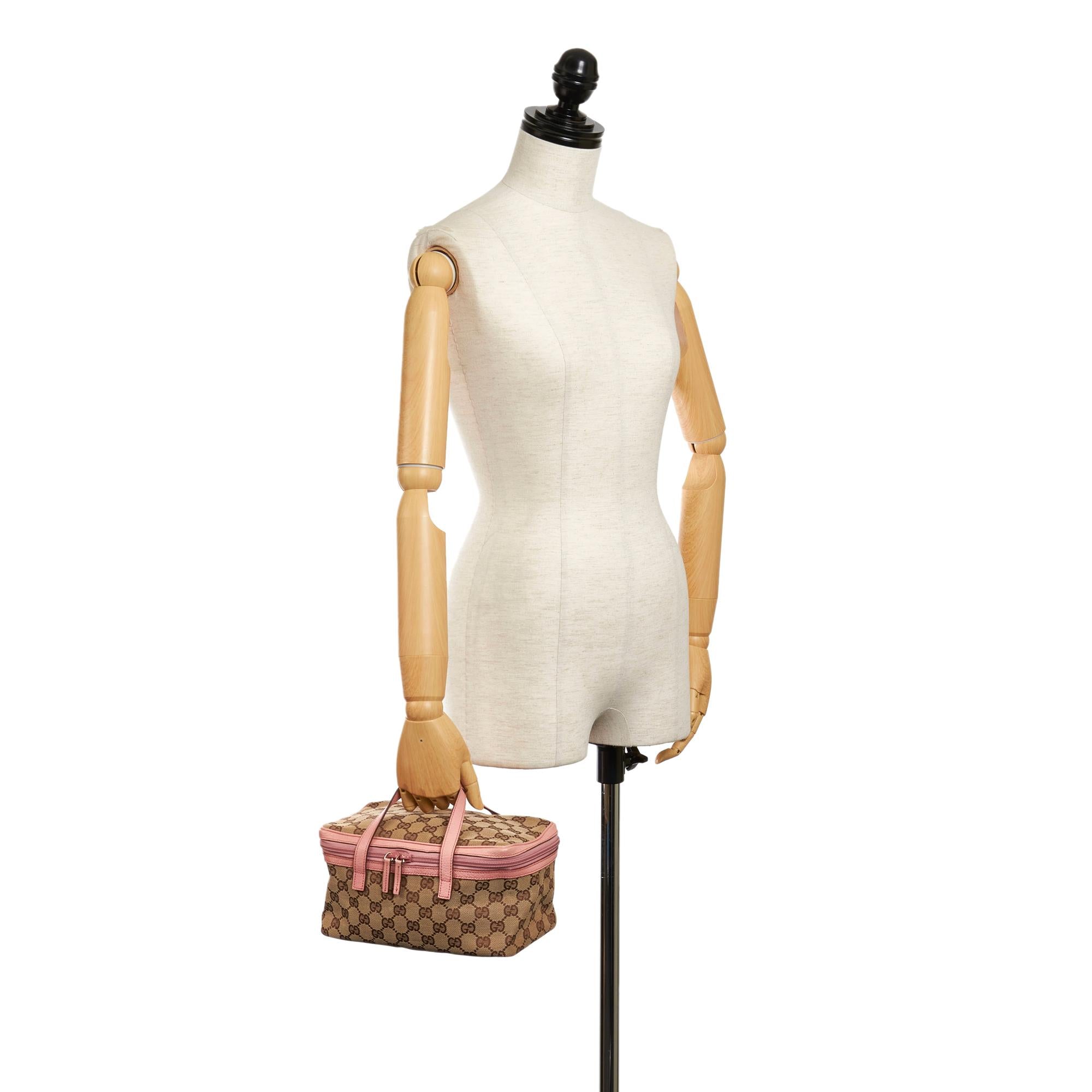 Gucci Gucci Canvas Vanity Bag (SHG-29433)