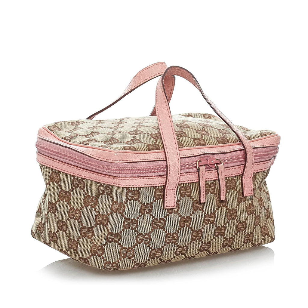 Gucci Gucci Canvas Vanity Bag (SHG-29433)