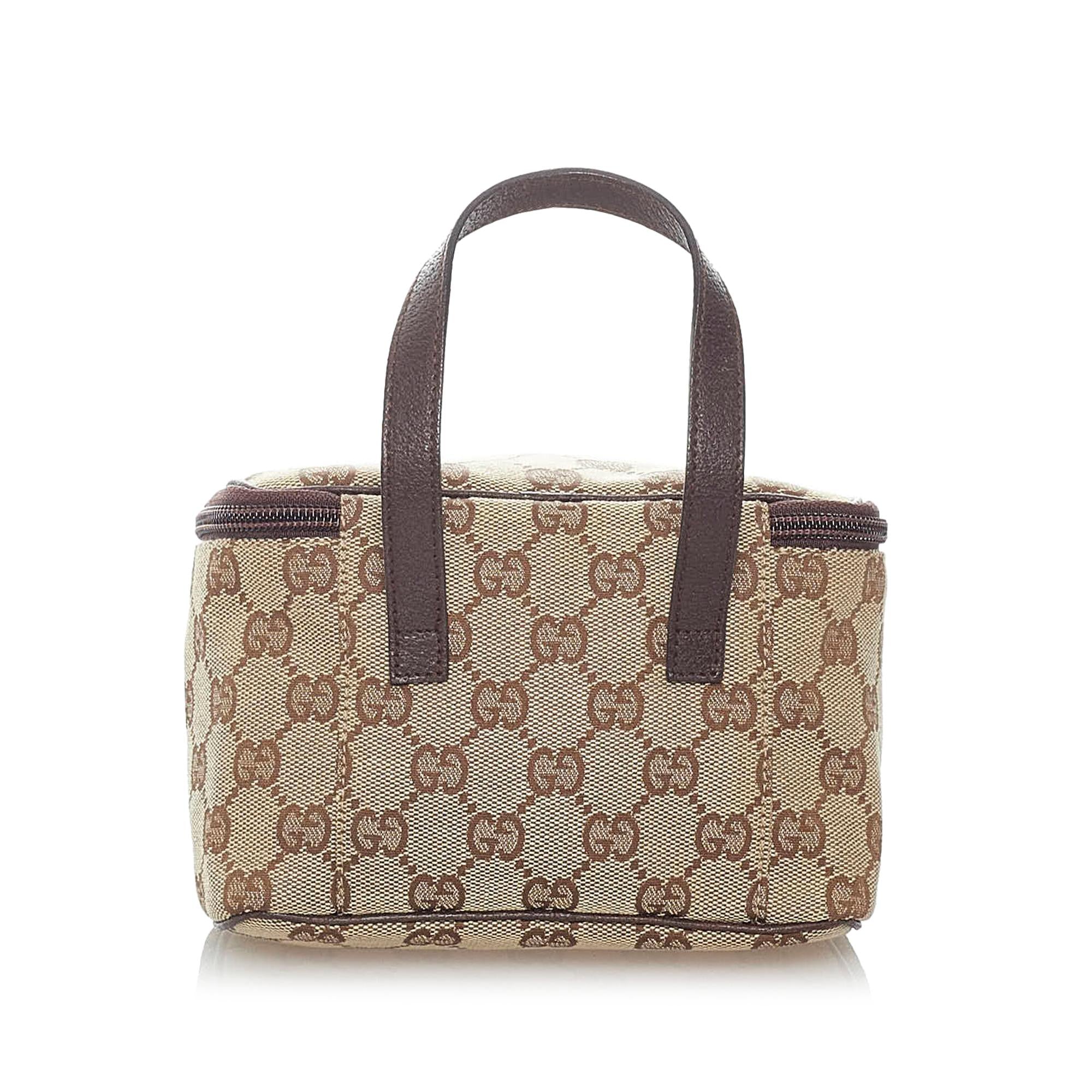 Gucci Gucci Canvas Vanity Bag (SHG-32768)