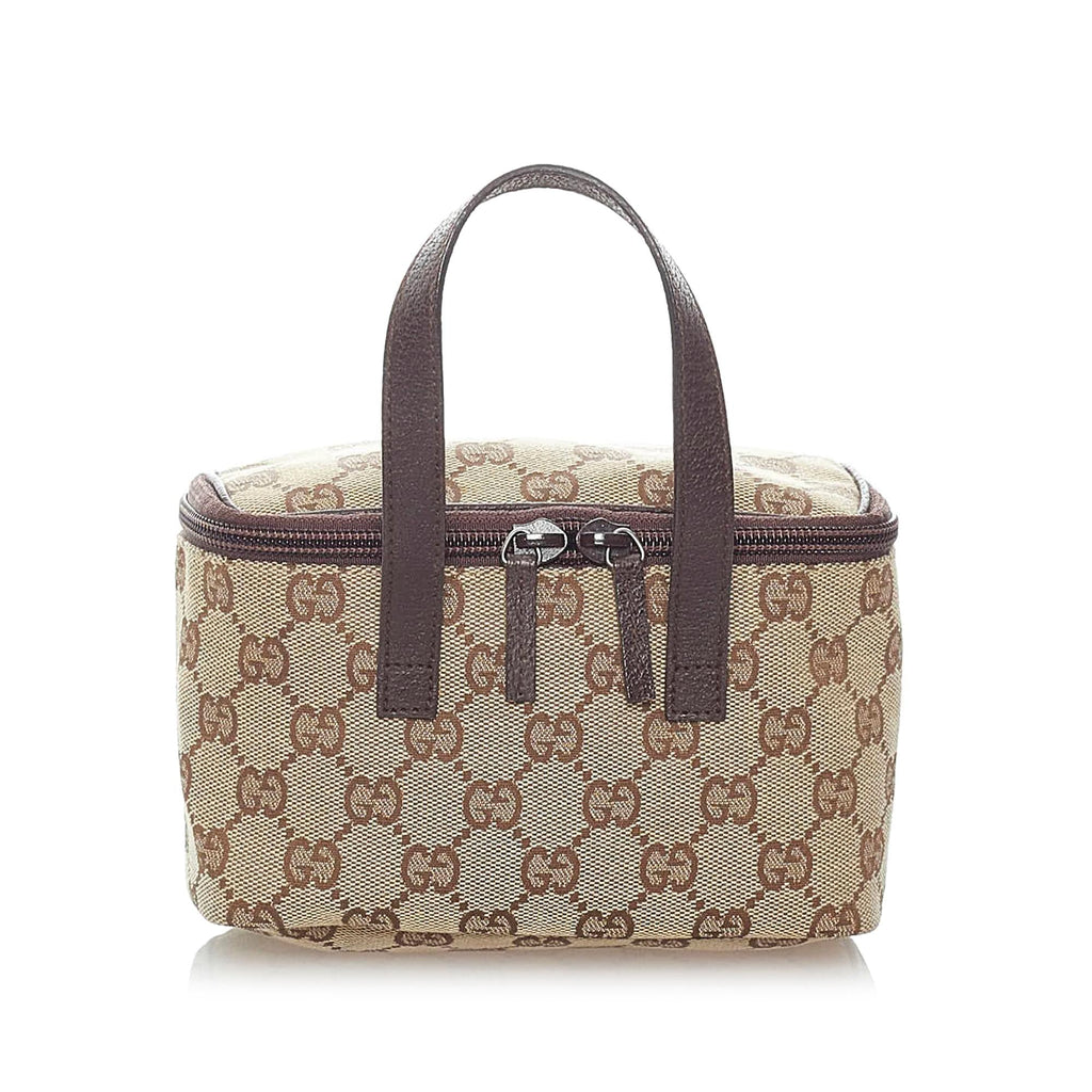Gucci Gucci Canvas Vanity Bag (SHG-32768)
