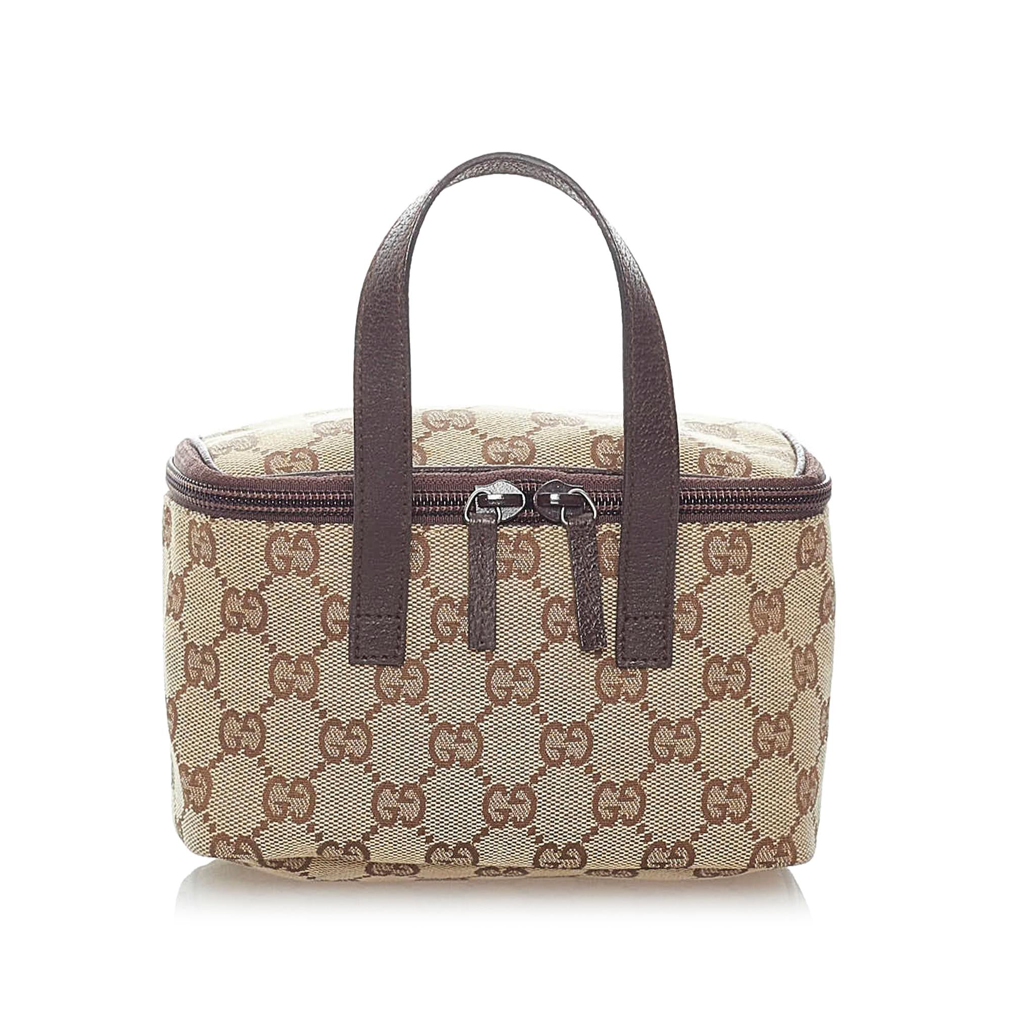 Gucci Gucci Canvas Vanity Bag (SHG-32768)