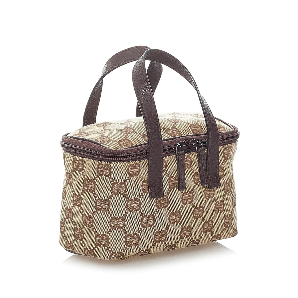 Gucci Gucci Canvas Vanity Bag (SHG-32768)