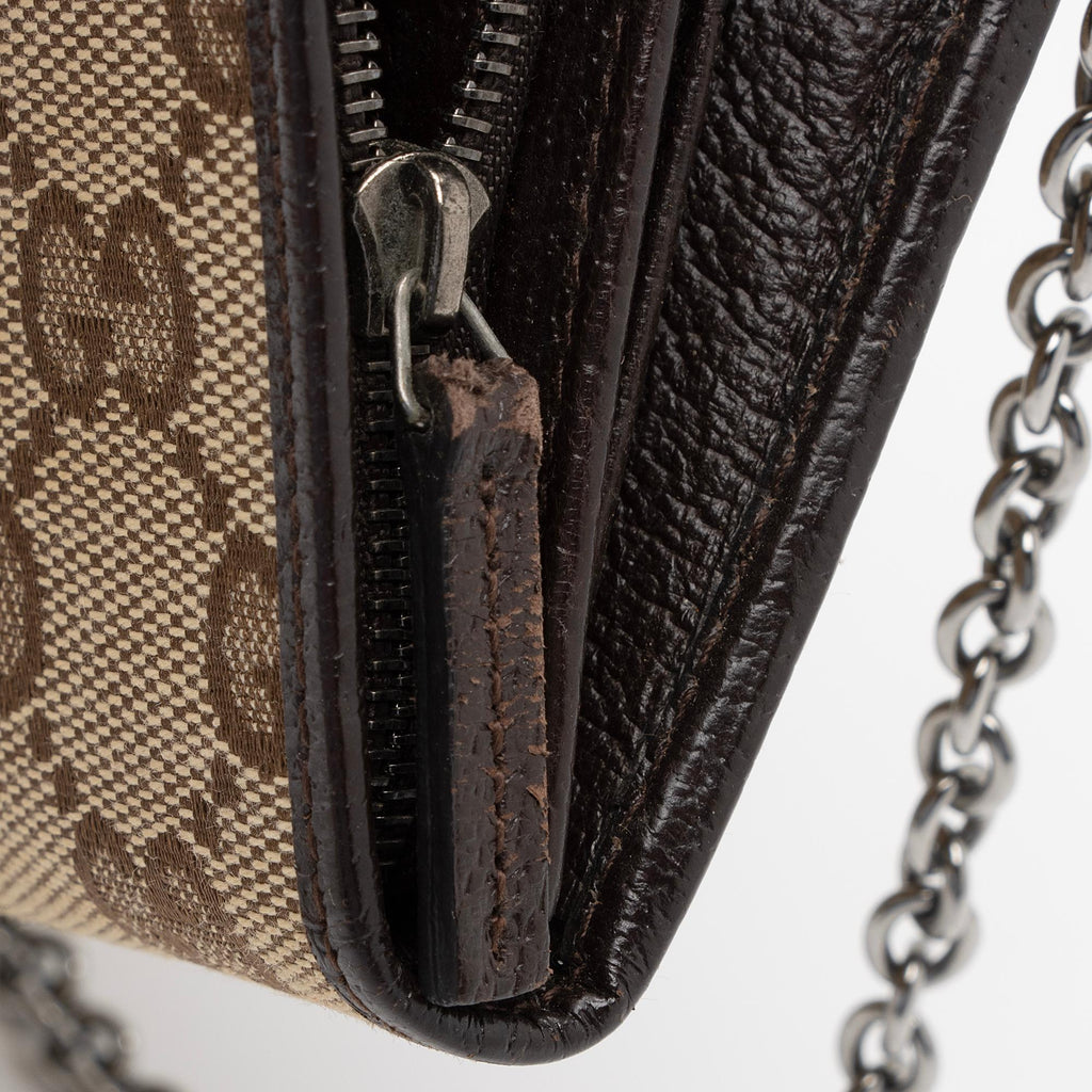 Gucci GG Canvas Wallet on Chain Bag (SHF-4BzUx8)
