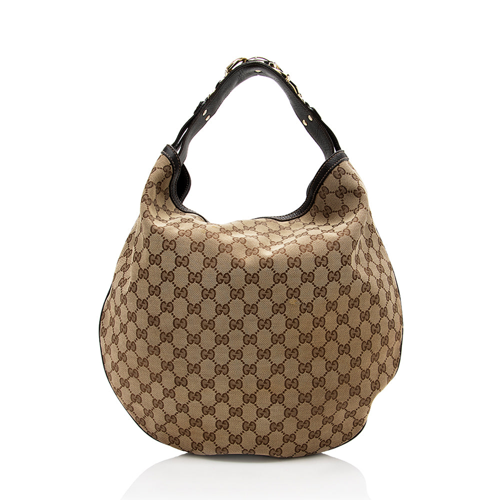 Gucci Gucci Canvas Wave Large Hobo (SHF-17499)