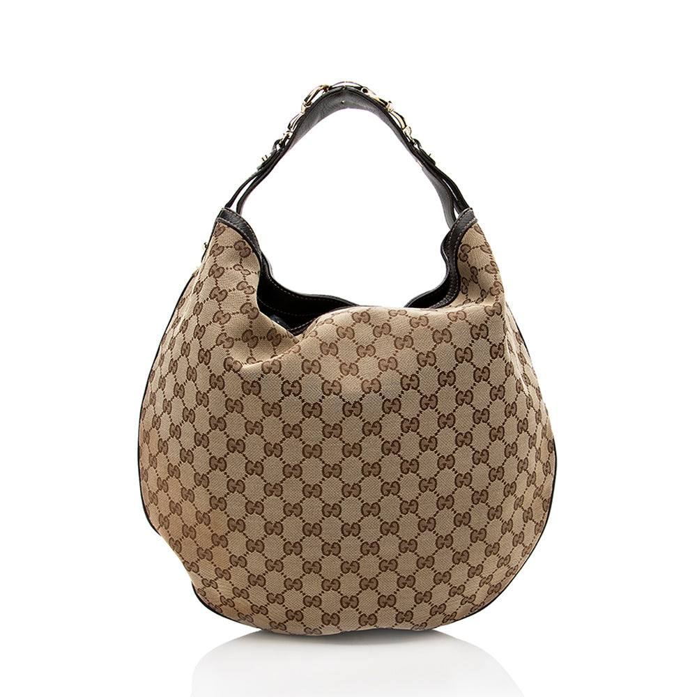 Gucci Gucci Canvas Wave Large Hobo (SHF-17499)