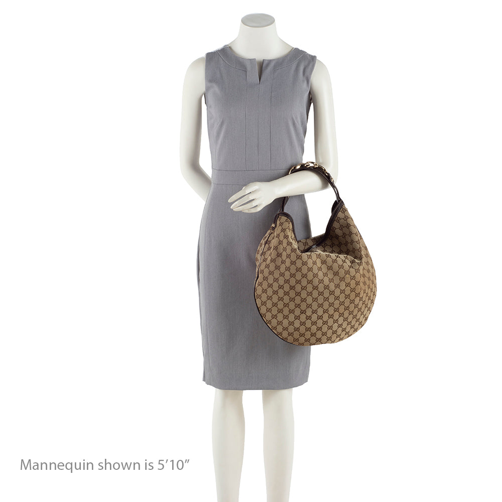 Gucci Gucci Canvas Wave Large Hobo (SHF-17499)