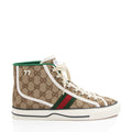Gucci GG Canvas Web 1977 Tennis High Top Sneakers - Size 9 / 39 (SHF-2Re14P)