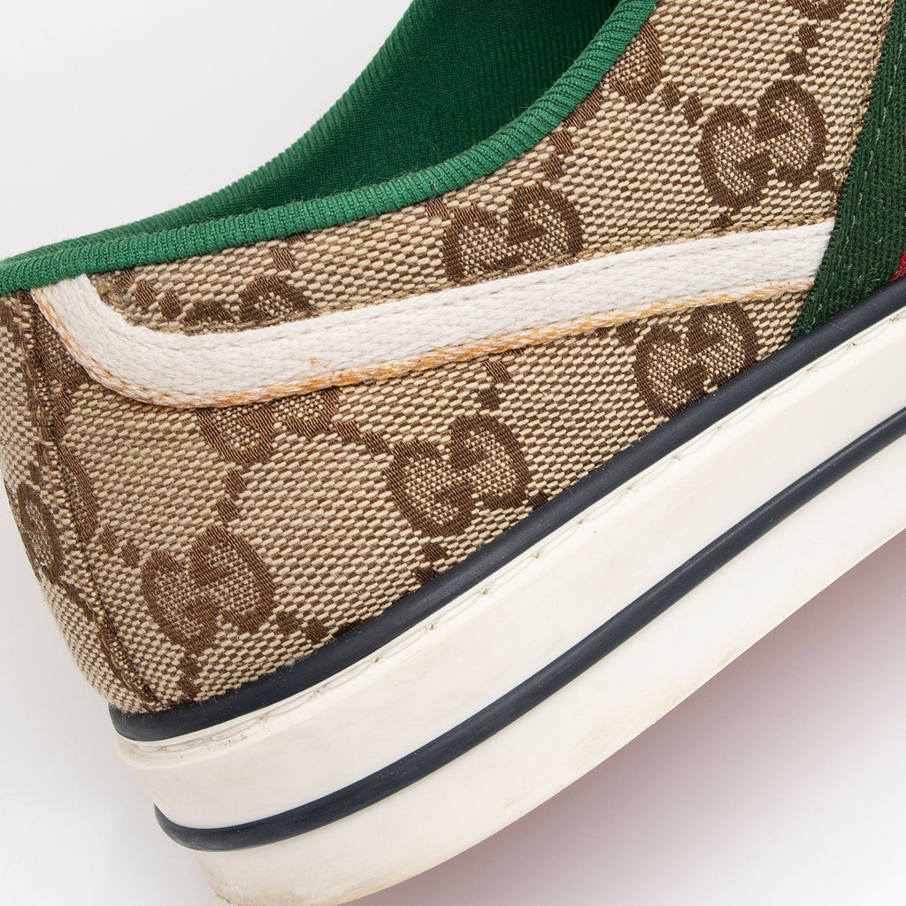 Gucci GG Canvas Web 1977 Tennis Sneakers - Size 6 / 36 (SHF-scIBzV)