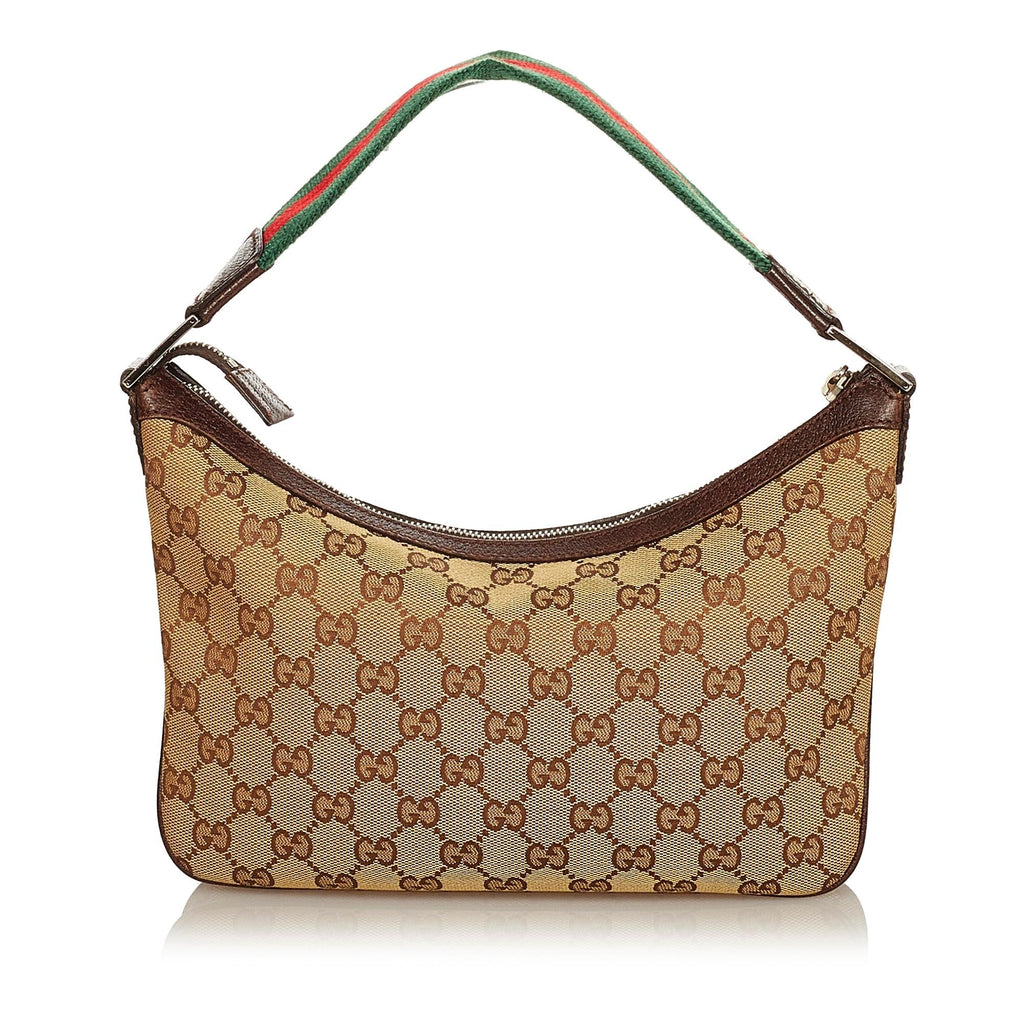Gucci Gucci Canvas Web Baguette (SHG-25136)