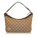 Gucci Gucci Canvas Web Baguette (SHG-25136)
