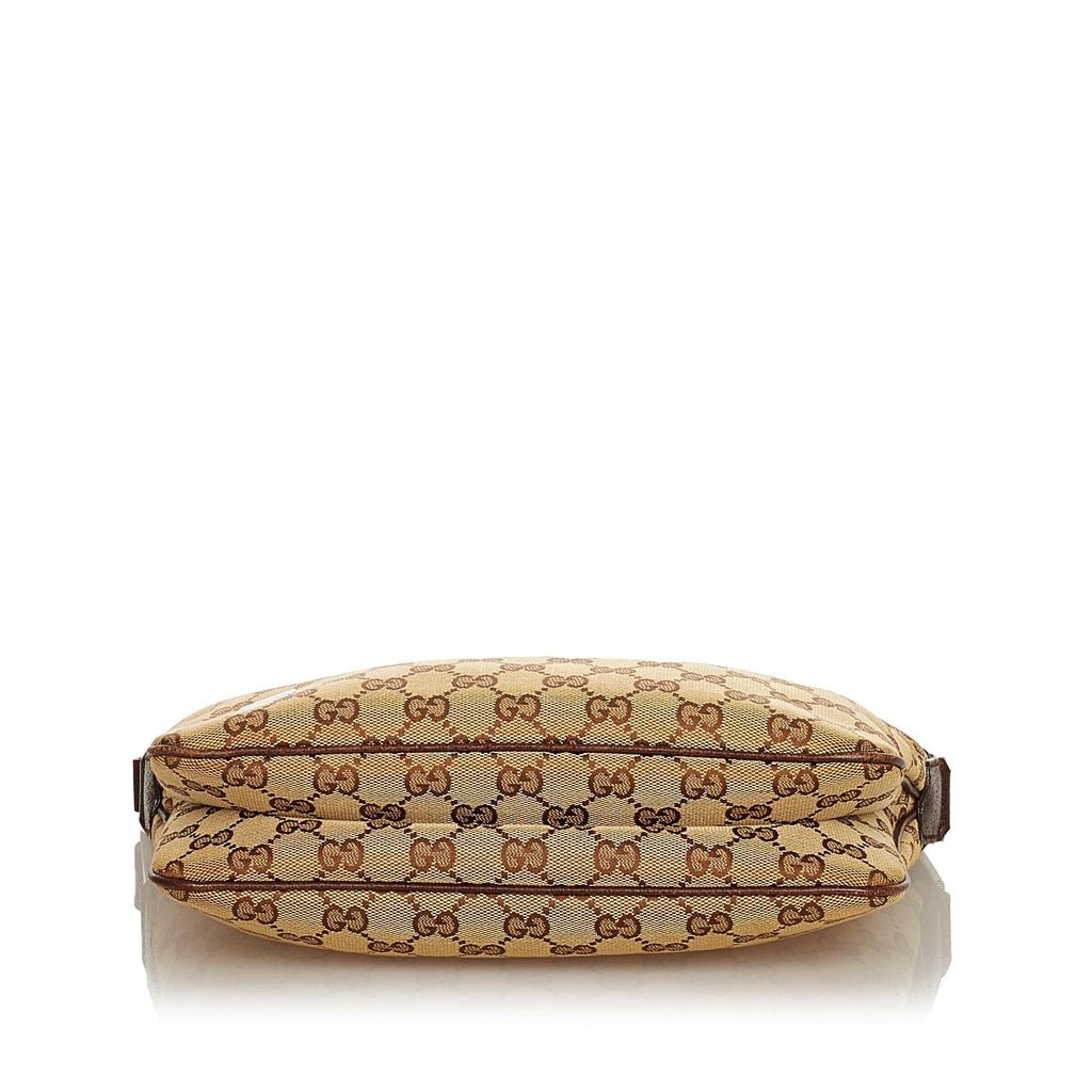 Gucci GG Canvas Web Baguette (SHG-31850)