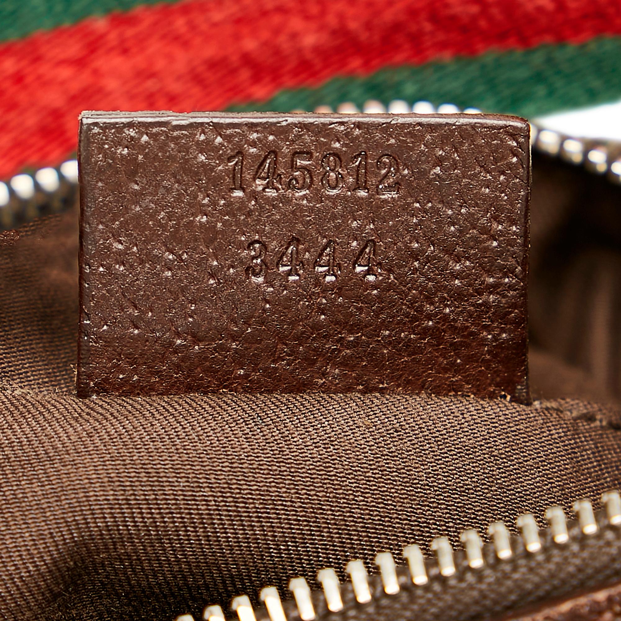 Gucci GG Canvas Web Baguette (SHG-31850)