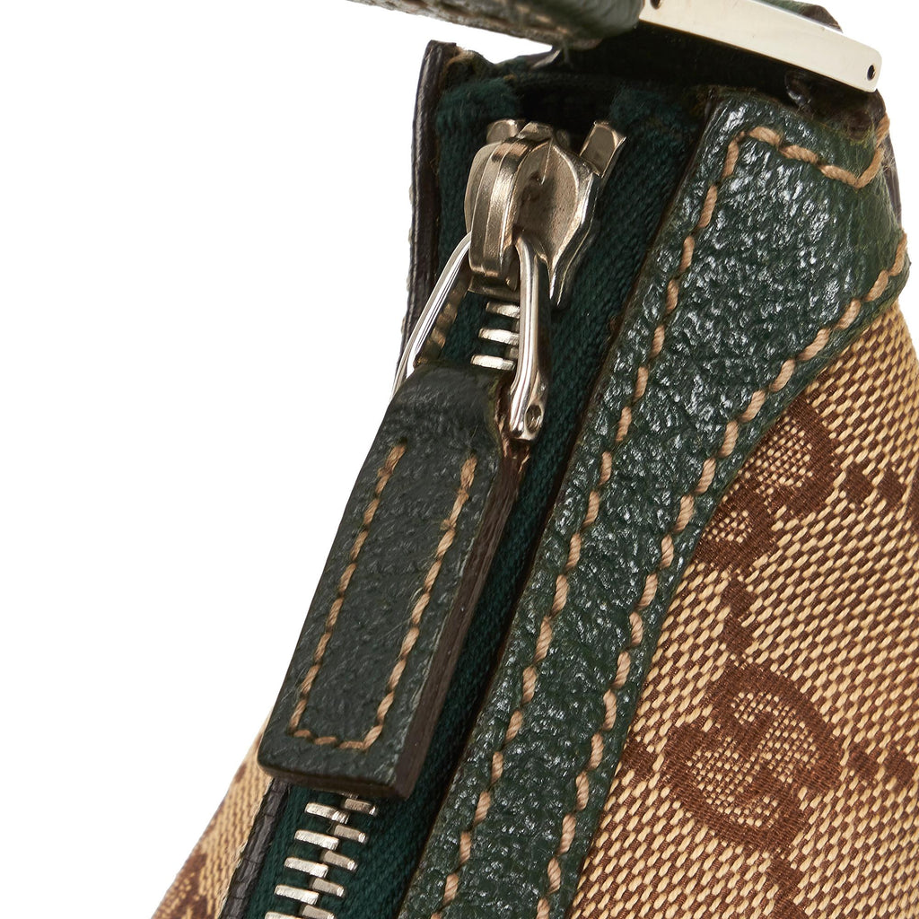 Gucci GG Canvas Web Baguette (SHG-zCaOiu)