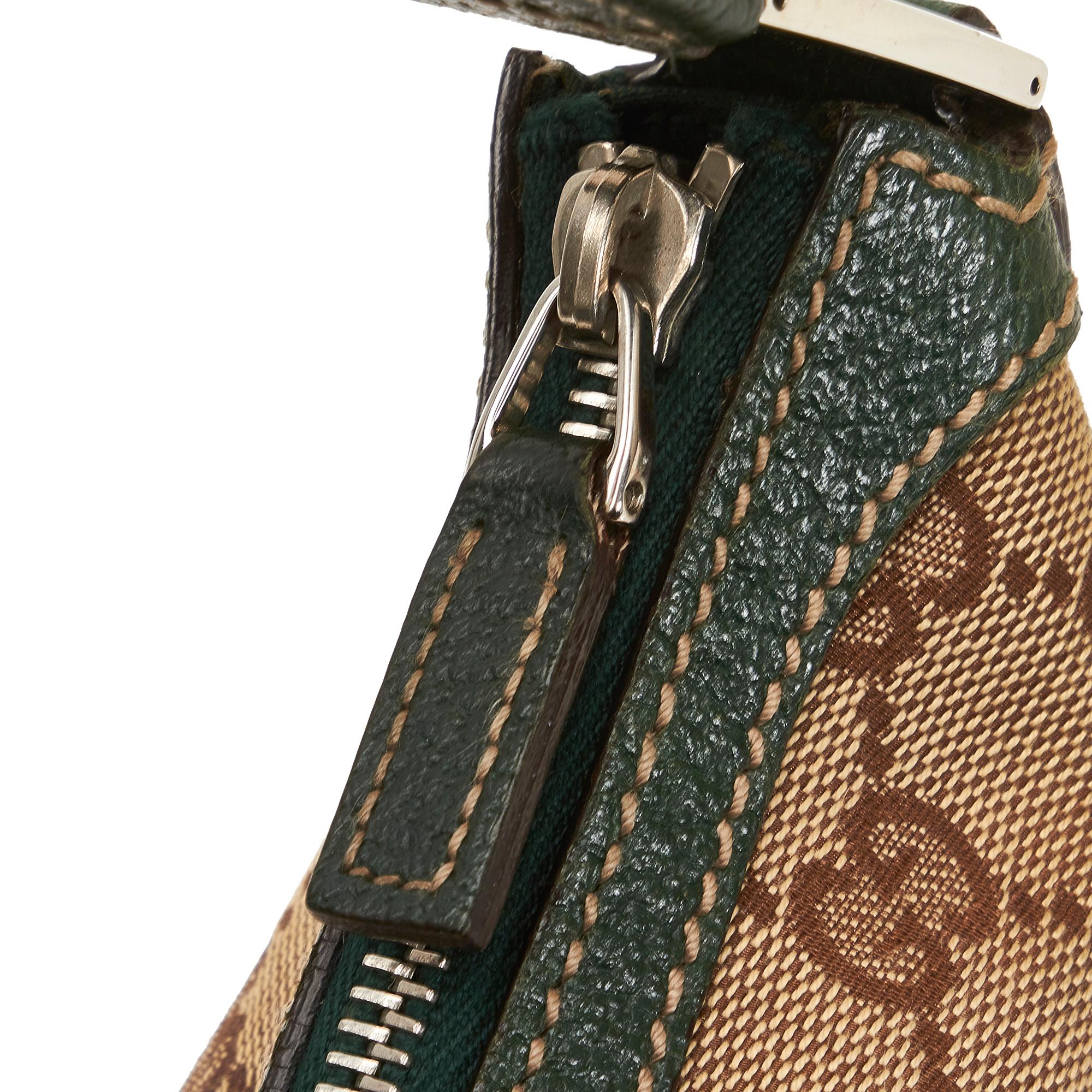 Gucci GG Canvas Web Baguette (SHG-zCaOiu)