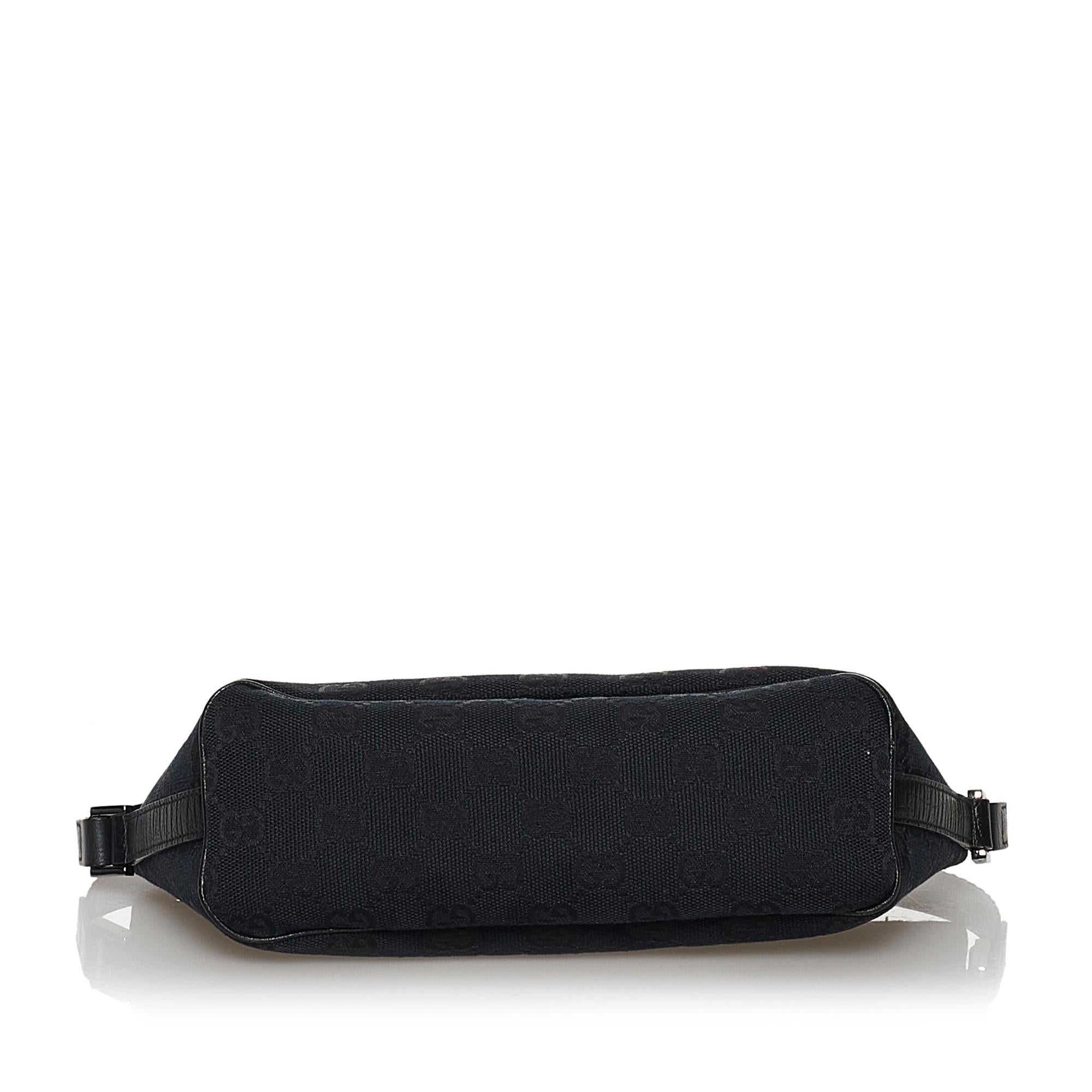 Gucci Gucci Canvas Web Boat Baguette (SHG-30597)
