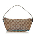 Gucci Gucci Canvas Web Boat Baguette (SHG-31063)
