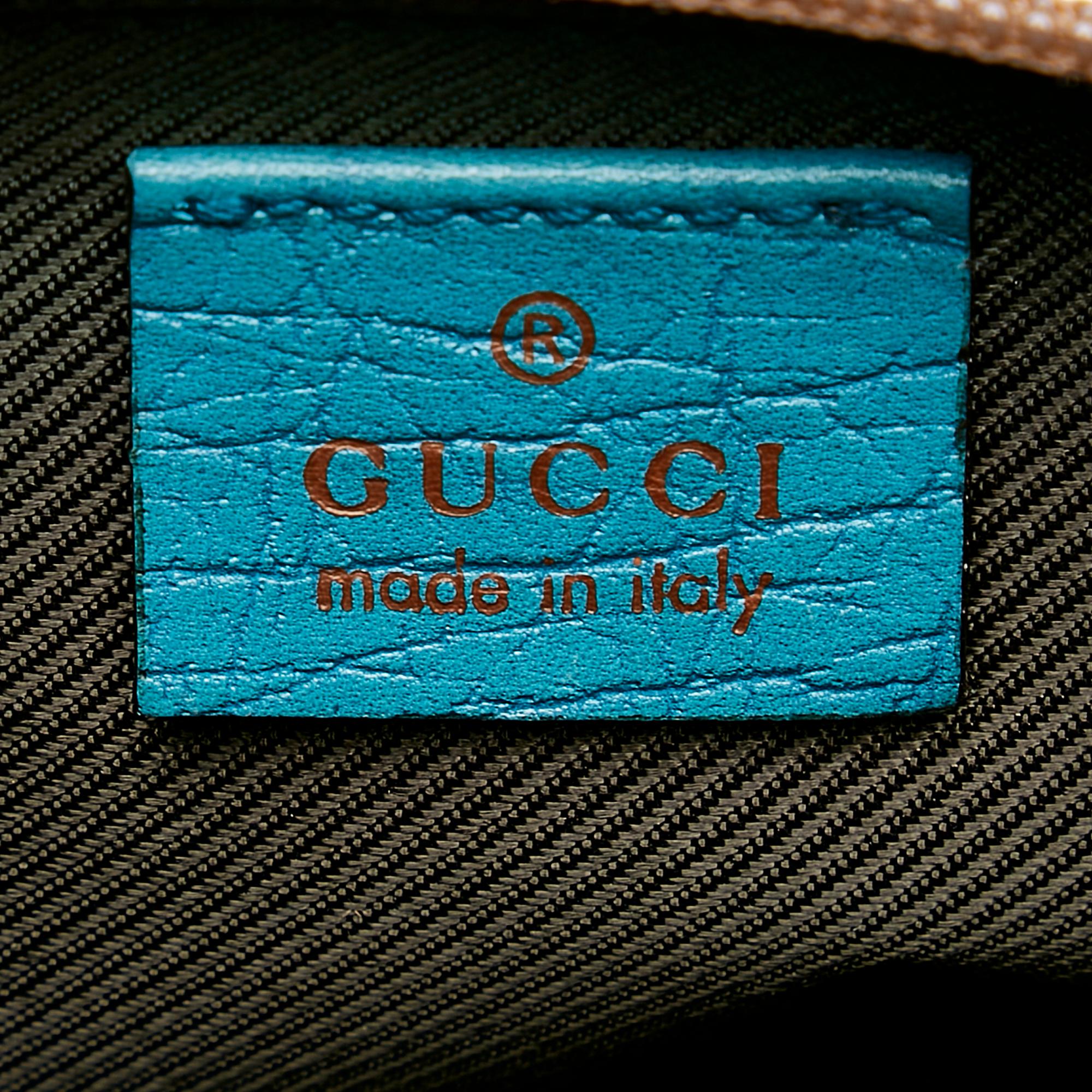 Gucci Gucci Canvas Web Boat Baguette (SHG-31063)