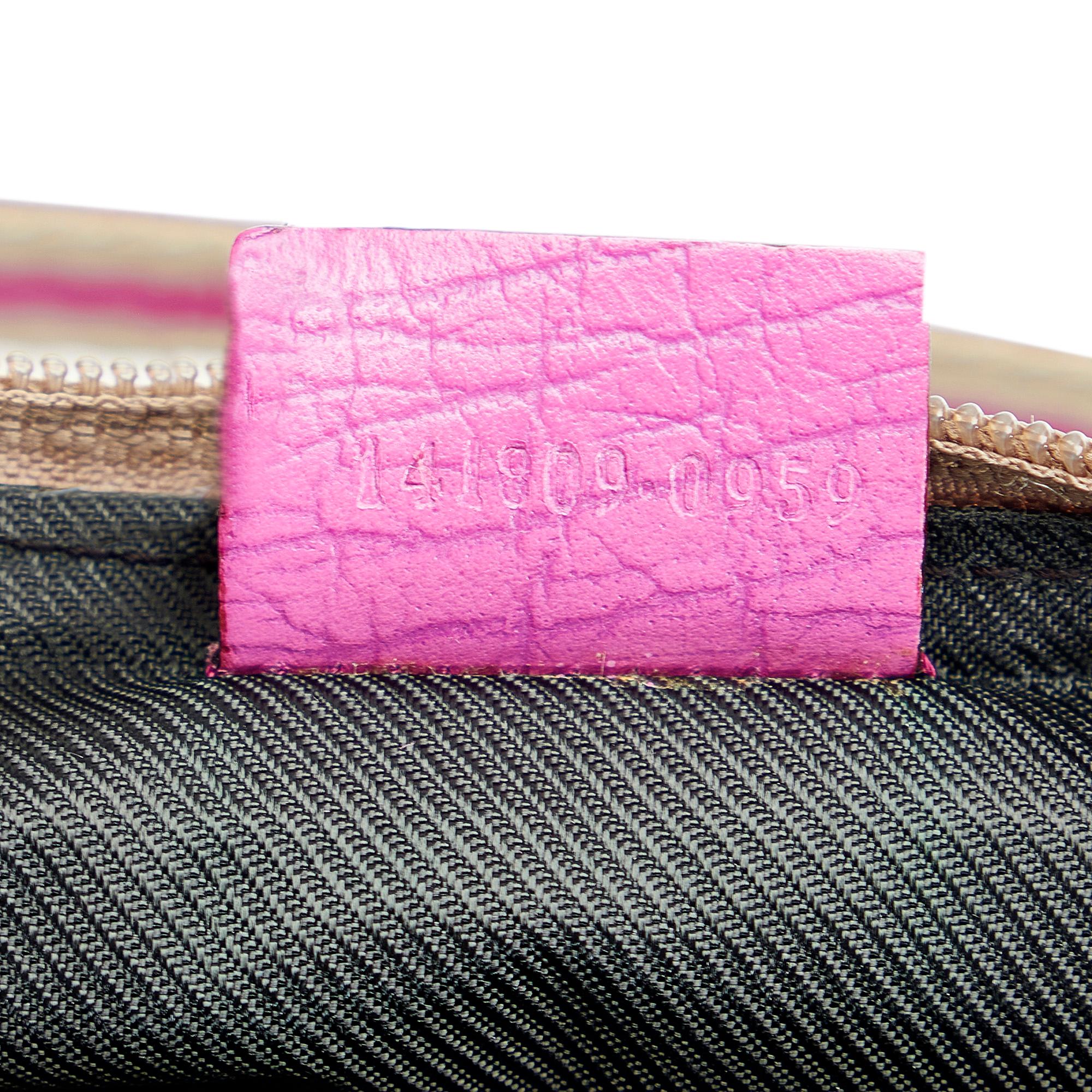 Gucci GG Canvas Web Boat Baguette (SHG-O1BGQv)