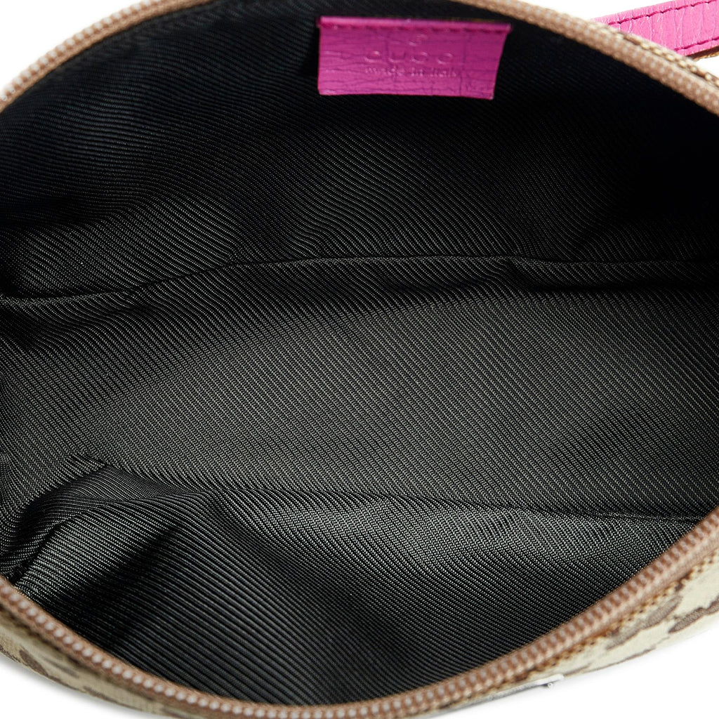 Gucci GG Canvas Web Boat Baguette (SHG-O1BGQv)