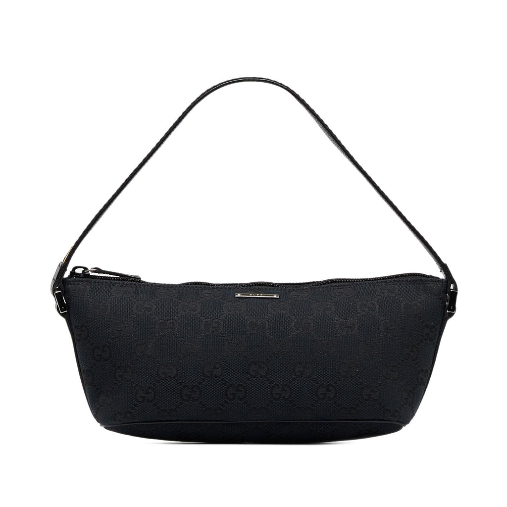 Gucci GG Canvas Web Boat Pochette (SHG-hSS1sG)