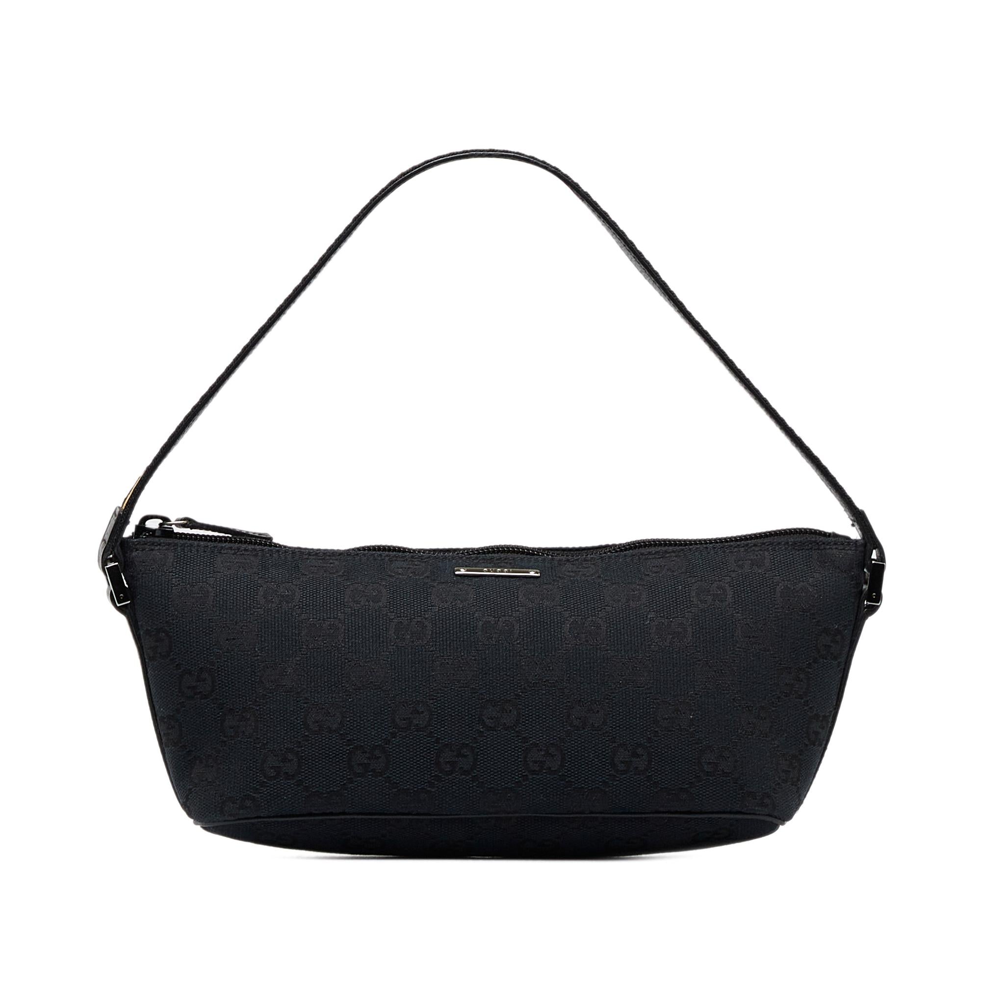 Gucci GG Canvas Web Boat Pochette (SHG-hSS1sG)